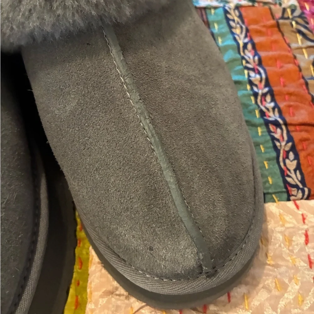 UGG Charcoal Plush Slippers - Picture 8 of 11